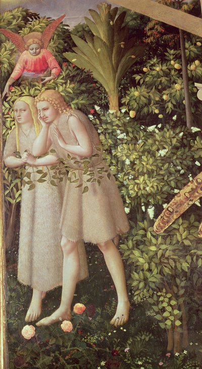 Adán y Eva expulsados del Paraíso (detalle) de Fra Angelico